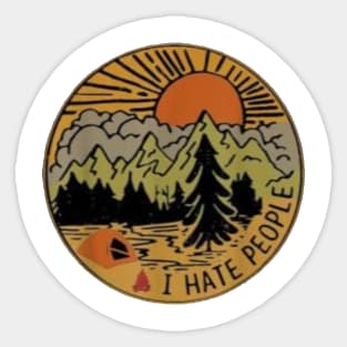 I Hate People Sticker